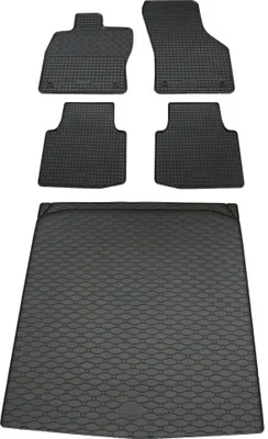 Produktbild von Rigum Gummi Fußmatten + Kofferraumwanne im Set für Skoda Superb 3 Kombi