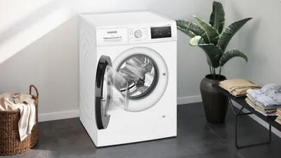 Produktbild von Siemens Waschmaschine iQ300, Frontlader, 8kg, 1400U/min, , aquaStop, weiß, 1 Stk.