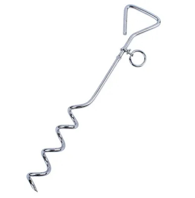 Immagine prodotto di Picchetto a spirale, ancoraggio al suolo a spirale da 40 cm, ancoraggio al suolo per trampolino, ancoraggio al suolo da campeggio - a prova di tempesta, ancoraggio a spirale a picchetto, picchetto a vite per guinzaglio per cani, dispositivo di sicurezza al suolo per trampolino