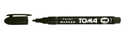 Produktbild von Toma Öl-Marker schwarz 1,5mm fein wasserfest