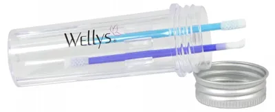 Produktbild von Wellys GI-042530: Silico Swab - 2er-Set Silikon-Wattestäbchen