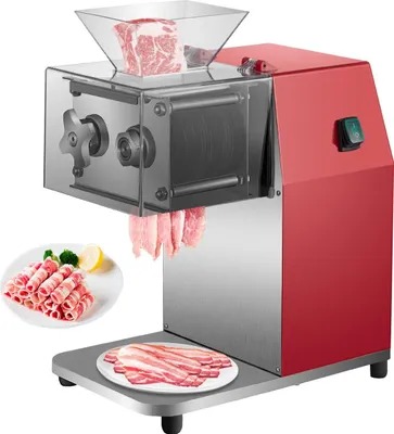 Immagine prodotto di Macchina commerciale per il taglio della carne, 551 libbre/ora, 850 W, tritacarne, lama da 3,5 mm, taglierina elettrica per carne, taglierina per ristoranti in acciaio inossidabile, per cucina, supermercato, agnello, manzo, pollo, rosso