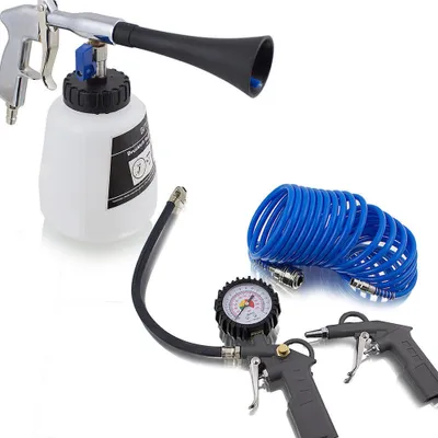 Produktbild von Druckluft Reinigungspistole + 3 tlg. Druckluftset