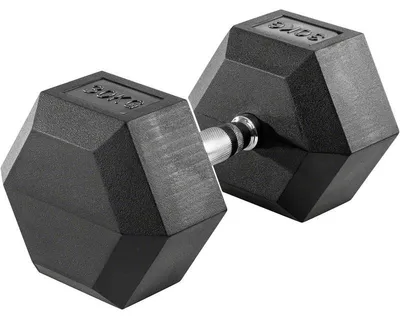 Zdjęcie produktu dla Sześciokątna sztanga, powłoka gumowa, 30 kg, czarna