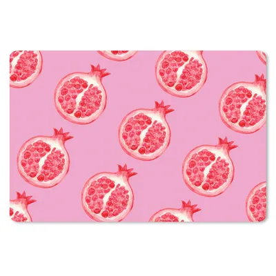 Produktbild von MuchoWow® Schreibtischunterlage Obst - Rosa - Muster 60x40 cm - XXL Mauspad - Großes Mauspad