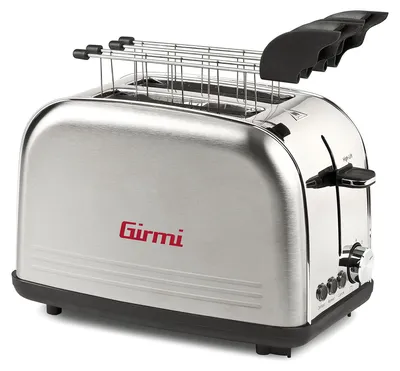 Productafbeelding van Girmi TP57, 2 sleuven, Roestvrij staal, Roestvrij staal, Knopbediening, Draaibaar, 850 W, 220 - 240 V