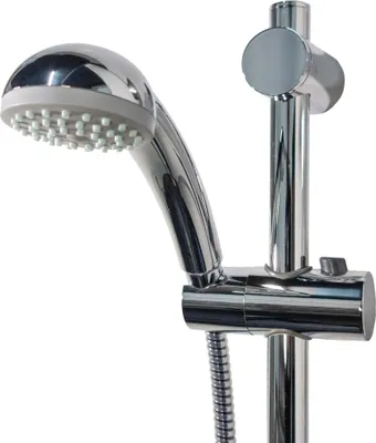 Produktbild von tecuro Brauseset ew-easy-65 - mit Handbrause 1-strahlig, Brauseschlauch 150 cm, Wandstange 70 cm