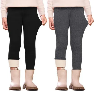Produktbild von Thermoleggings für Mädchen, 2er-Pack – wärmend für den Winter – weich und elastisch – ideal für kalte Tage