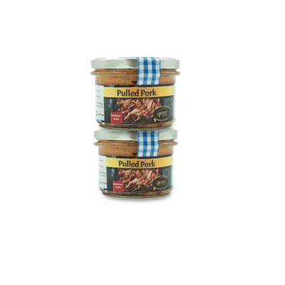 Produktbild von Pulled Pork BBQ Fertiggericht 2x 200 g ready to eat für Burger Sandwich Wraps