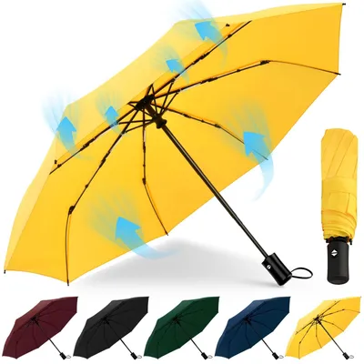 Image de Omgoods - Parapluie compact Storm - Léger et robuste, avec ouverture et fermeture automatiques