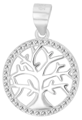 Produktbild von Akzent Damen Anhänger Elysa "Elysa" aus 925 Sterlingsilber, rhodiniert, langlebig