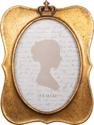 Produktbild von Clayre & Eef Bilderrahmen 13x18 cm Goldfarbig Kunststoff