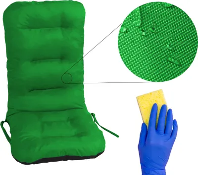 Obrázek produktu pro Bjird polštáře na židle polštáře na zahradní nábytek polštáře na zahradní nábytek - Basia - 123 x 48 x 7 cm - zelená