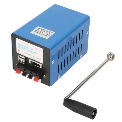 Produktbild von Handkurbel Generator, Kurbelgenerator Generator,USB Aufladung,Tragbarer Ladegenerator,Notladedynamotor Notüberlebens Energiebank im Freien,für Notfallkommunikation Tourismus Notstrom