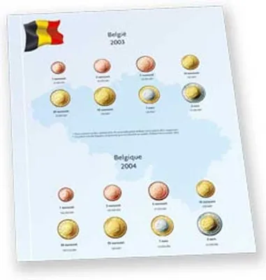 Produktbild von DAVO 28196 Luxus Münze Zuschlag Belgien 2003/2004
