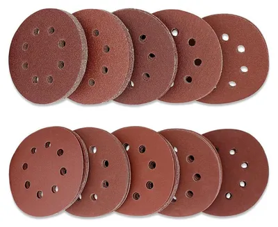 Obrázek produktu pro Brusný papír 125 mm s suchým zipem, 100 kusů, různé hrubosti, pro excentrické brusky