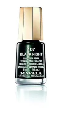 Produktbild von Mavala Mini Nagellack Black Night Nr. 107 - der vegane Nagellack 5 ml