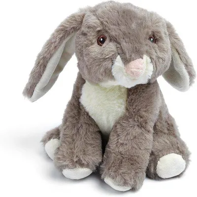 Produktbild von Pluche Kaninchen Grau/Weiß Kuscheltier für Babys und Pfünder