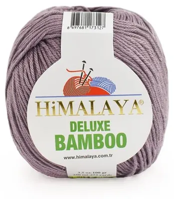 Produktbild von Himalaya Deluxe Bamboo Garn 100g/250m – weich, luftig, Blasslila