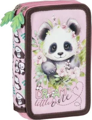 Obrázok produktu pre Piórnik podwójny z wyp Panda 10 DERFORM
