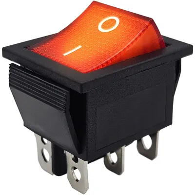 Produktbild von ProRide Wippschalter ON/OFF, 3-polig, 250 V/16 A, 30 x 22 mm, Rot