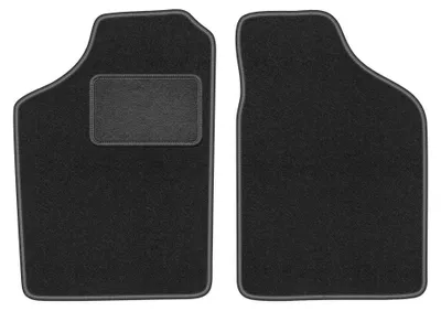 Productafbeelding van Velours voormatten voor Volkswagen Polo II 1981-1992 (coupé/hatchback/sedan) – 2-delig, grafiet, op maat – Wielganizator LUX