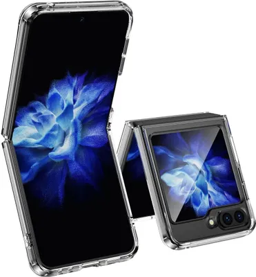 Produktbild von König Design Hülle kompatibel mit Samsung Galaxy Z Flip5 5G Kunststoff Soft Handyhülle - Handy Case Transparent