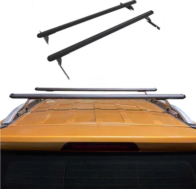 Image de Barres de toit Porte-bagages Reling pour Ford Ecosport 2015-2024 Alu Noir 2x