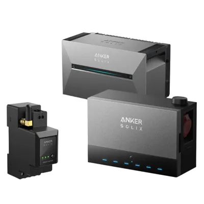 Produktbild von Powerness® Balkonkraftwerk Speicher mit Anker Multisystem SOLIX Solarbank Power Dock und Anker SOLIX Solarbank 3 E2700 Pro Speiche & Anker Smart Meter