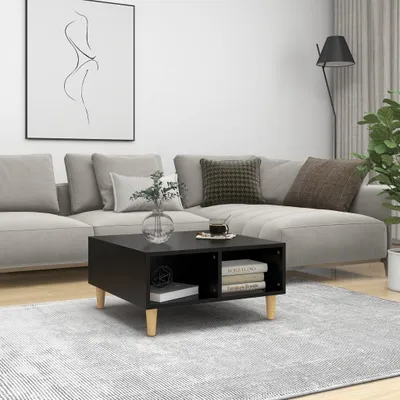 Produktbild von The Living Store Couchtisch Schwarz 60x60x30 cm Holzwerkstoff