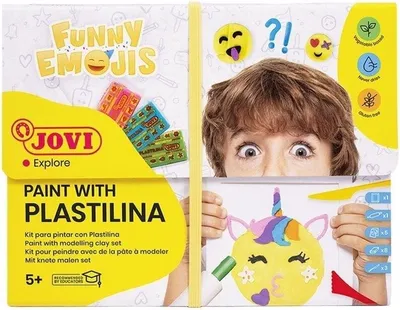Obrázok produktu pre JOVI 263FE JOVI Knete Funny Emojis farbsortiert