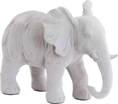 Produktbild von Light & Living - Ornament Elephant - Weiß - 30,5x18,5x24cm
