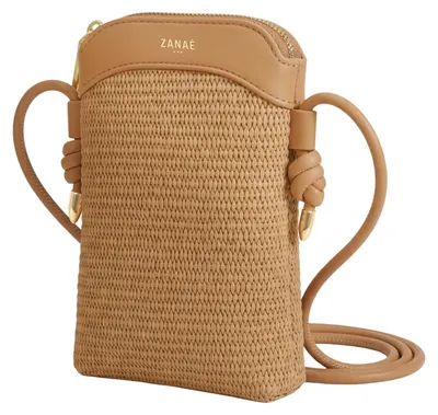 Produktbild von Zanaé, Handytasche zum Umhängen bis 6.7 Zoll Lederoptik Dune, Camel