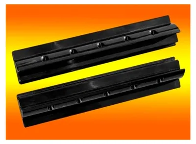 Produktbild von 2 Stück Dachspoiler 55 cm schwarz Haltespoiler für Wohnmobile zur Dachbefestigung von Solarmodulen