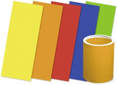 Produktbild von URSUS Laternenzuschnitte Uni 5 Farben, 20x50cm, 25Bl.