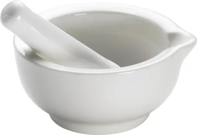 Produktbild von KITCHEN Mörser mit Stößel 9 cm, Porzellan, in Geschenkbox
