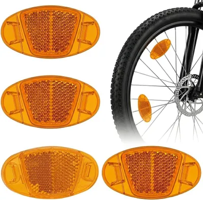 Productafbeelding van 6 stuks fietsspaakreflectoren, kattenogen, en onbreekbaar, fietsreflectoren, fietsreflectoren, spaakreflectoren