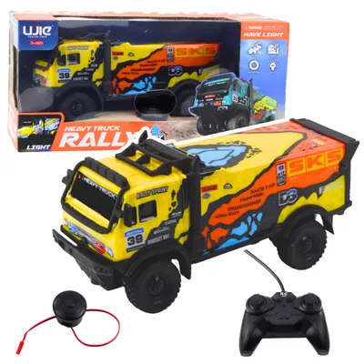 Image de La télécommande du camion télécommandé Rc sonne jaune