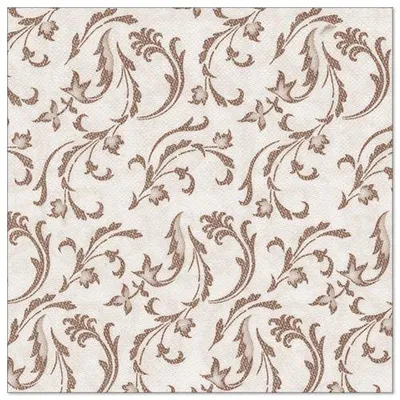 Immagine prodotto di 250 tovaglioli Papstar ROYAL Collection piega 1/4 40 cm x 40 cm marrone damascato 85004