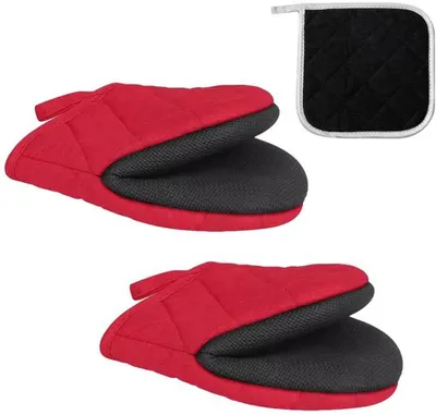 Produktbild von Azomor® Hitzebeständige Silikonofenhandschuhe für sicheres Kochen und Backen