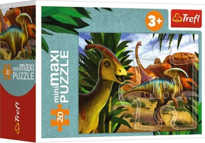 Produktbild von Puzzle 20 miniMaxi Poznaj świat dinozaurów 2 TREFL