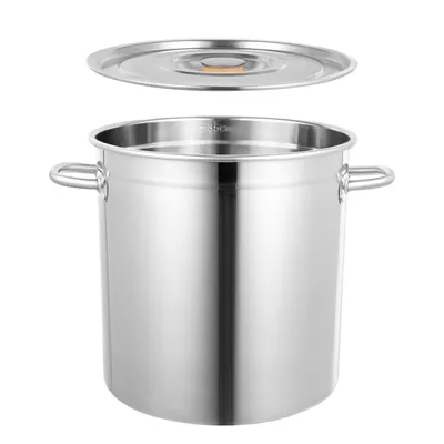 Produktbild von 35L Suppentopf Edelstahl Kochtopf Suppentöpfe Gemüsetopf mit Deckel Suppen Eintöpfe Gulaschtopf für Restaurant Camping Wandern Angeln