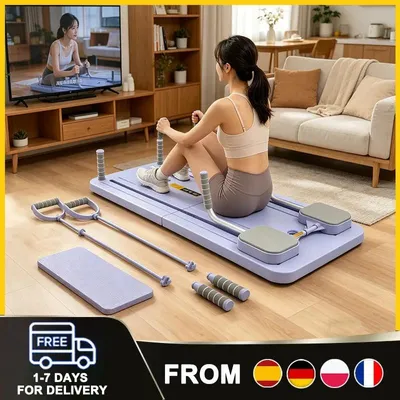 Produktbild von Bauchmuskelübungen, Pilates-Board, Fitnessgeräte für den Heimgebrauch, faltbar für Pilates-Übungen, Yogamatte für den Heimgebrauch