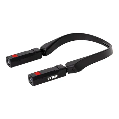 Produktbild von STIER Nackenlampe, 120 °, 2 x 120 Lumen, 2 x AA, Handarbeitslampe, Halsleuchte, Umhängelampe, Leselampe