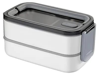 Produktbild von Edelstahl-Lebensmittelbehälter mit Isolierung – Doppelschichtige Lunchbox mit Griff, auslaufsicher für Reisen, Arbeit, Schule und Picknick