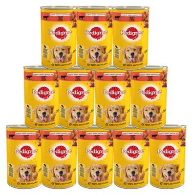 Zdjęcie produktu dla PEDIGREE Adult Wołowina w galaretce - mokra karma dla psa - puszka - 12x1200 g