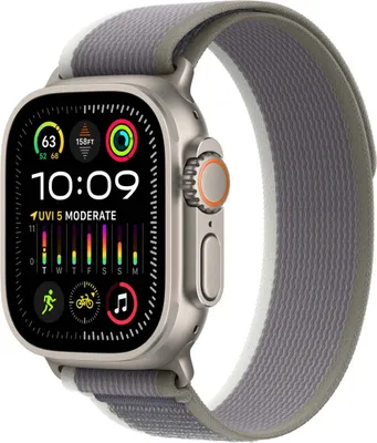 Obrázek produktu pro Náramek Trail Loop pro Apple Watch Series 1 až 11 / SE / Ultra (44/45/46/49 mm) – velikost M/L – zelená a šedá