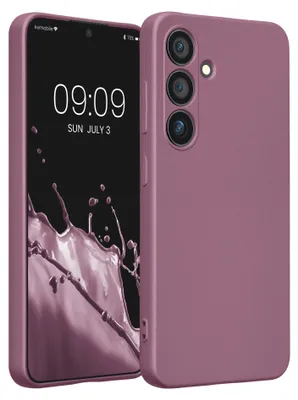 Produktbild von kwmobile Handyhülle für Samsung Galaxy S24 Hülle - weiche Silikon Case metallisch schimmernd - Schutzhülle Cover - Metallic Lavendel