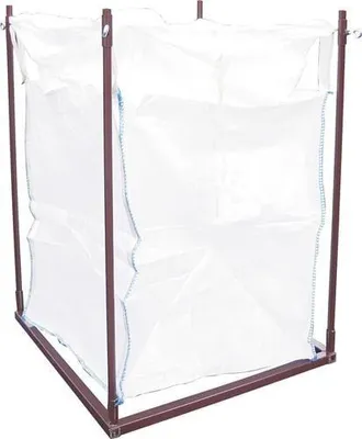 Produktbild von Müller & Baum Big Bag Halter, braun lackiert, L x B x H: 1,01 x 1,01 x 1,40 m, Gewicht: 18 kg - 15500