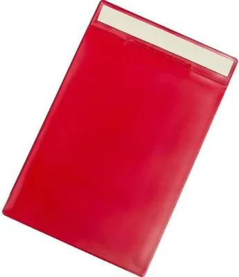 Produktbild von DJOIS Kennzeichnungshülle 168203 A5 rot 10 St./Pack.